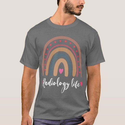 Radiology life Rainbow Boho Technician XRay Tech N T_Shirt