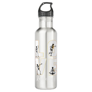 Radiology Love Radiologist Skeleton XRay Stainless Steel Water Bottle