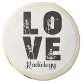 Radiology Love Radiologist Skeleton XRay   Sugar Cookie (Front)