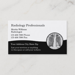 Radiology Medical Imaging Business Cards