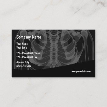 Radiology Medical Theme Business Card by Luckyturtle at Zazzle
