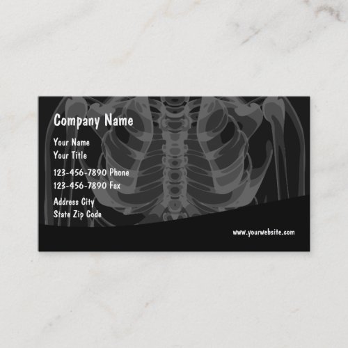 Radiology Medical Theme Business Card