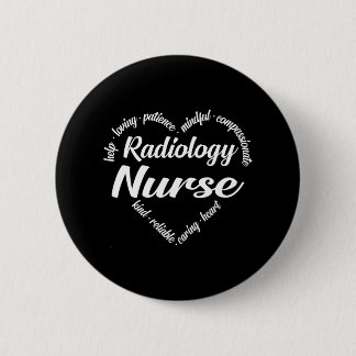 Radiology Nurse Heart Word Cloud Button