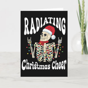 Radiology Radiating Christmas Cheer X-ray Rad Tech Card