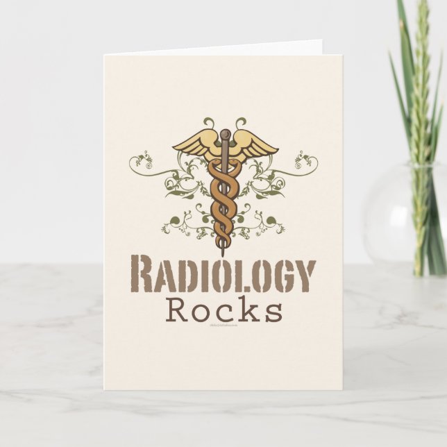 Radiology Rocks Radiology Greeting Card (Front)