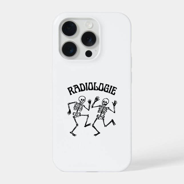 Radiology Skeleton Dance Vintage Humor iPhone Case (Back)
