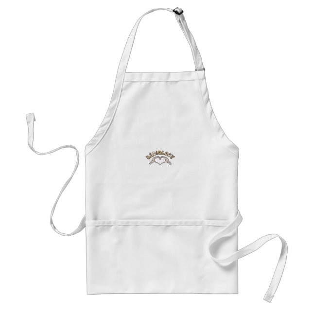 Radiology Skeleton Heart Hands Classic Style Adult Apron (Front)