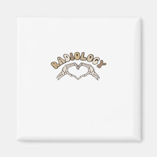 Radiology Skeleton Heart Hands Classic Style Magnet