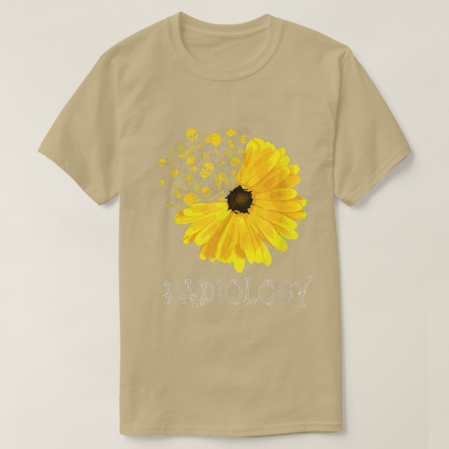 Radiology SunFlower Tech Radiologist X-Ray Radiogr T-Shirt (Design Front)