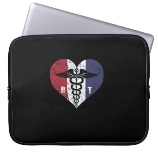 Radiology Tech American Flag Love Laptop Sleeve