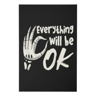 Radiology Tech Everything Will Be Ok Technologist Faux Canvas Print