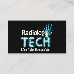 Radiology Tech Humor X Ray Business Card