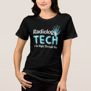 Radiology Tech Humor X Ray Tri-Blend Shirt
