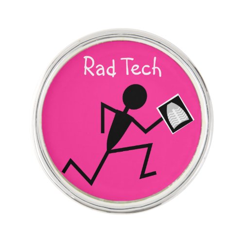 Radiology Tech Lapel Pin Pink