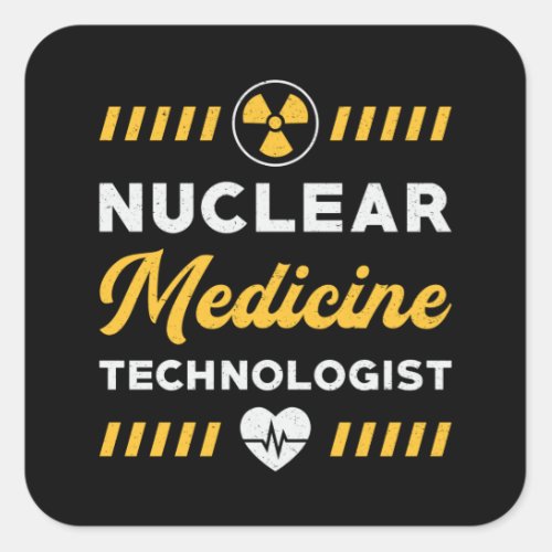Radiology Tech Nuclear Medicine Technologist Xray Square Sticker