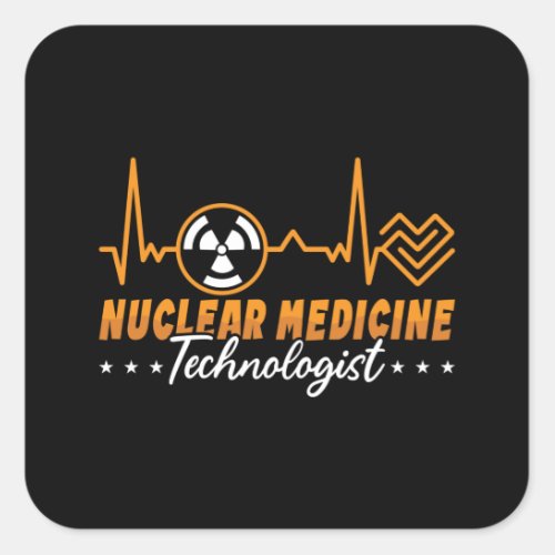Radiology Tech Nuclear Medicine Technologist Xray Square Sticker