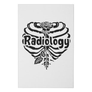 Radiology Tech Rad Nurse Flower Technologist Xray Faux Canvas Print