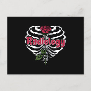 Radiology Tech Rad Nurse Xray Flower Technologist Postcard