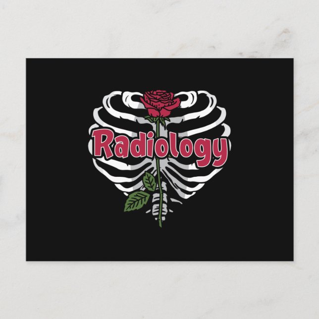 Radiology Tech Rad Nurse Xray Flower Technologist Postcard (Front)