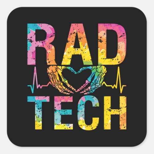 Radiology Tech Rad Tech Medicine Technologist Xray Square Sticker