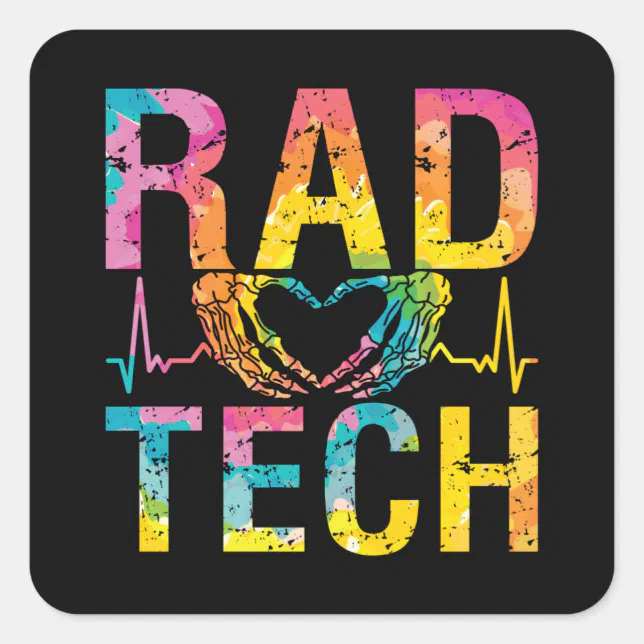 Radiology Tech Rad Tech Medicine Technologist Xray Square Sticker Zazzle