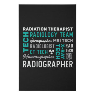 Radiology Tech Radiation Therapist Xray Tech Faux Canvas Print