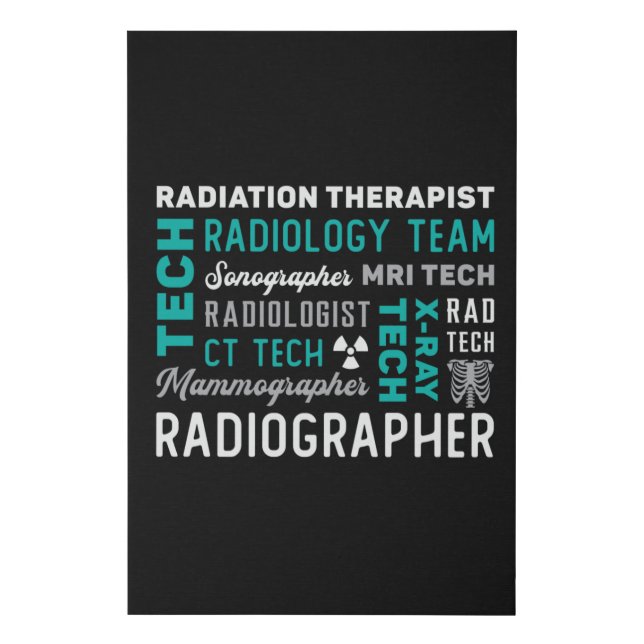 Radiology Tech Radiation Therapist Xray Tech Faux Canvas Print (Front)