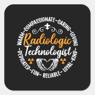 Radiology Tech Radiologic Technologist Nurse Xray Square Sticker