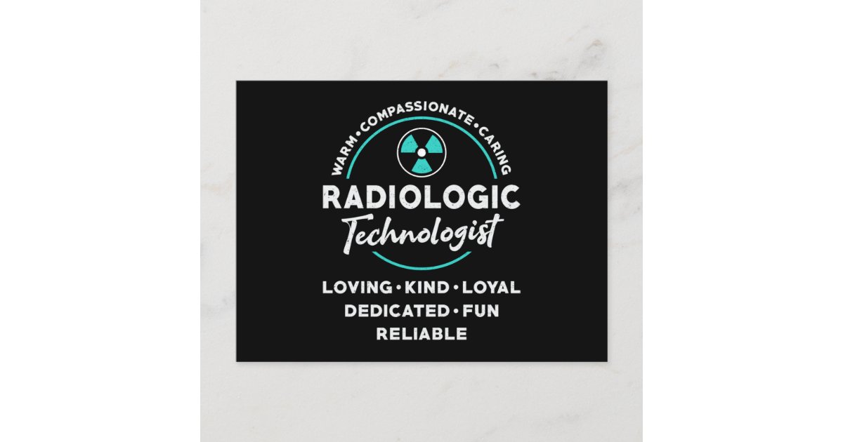 Radiology Tech Radiologic Technologist Xray Tech Postcard Zazzle