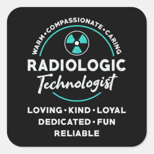 Radiology Tech Radiologic Technologist Xray Tech Square Sticker