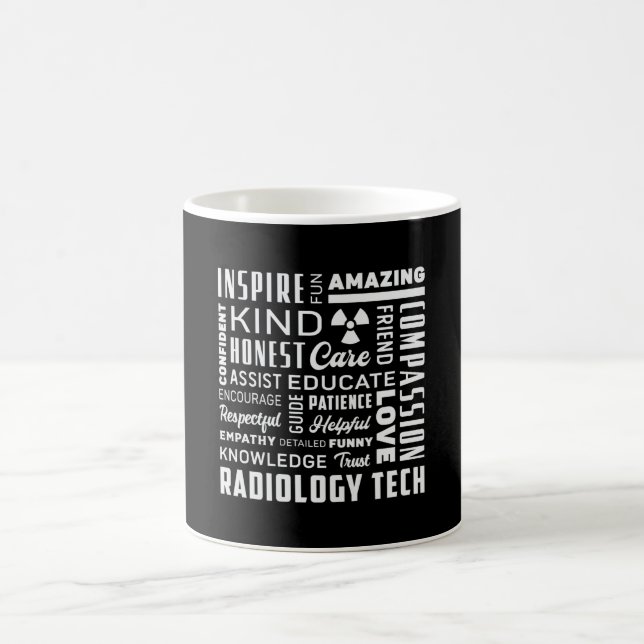 Radiology Tech Technologist Rad Tech X-Ray Techs Coffee Mug (Center)