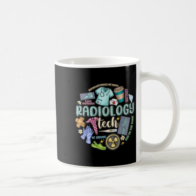 Radiology Technician Christmas Rad Tech X-ray Tech Coffee Mug (Right)