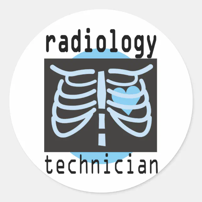 Rad Tech In Process Sticker Radiology Technician Classic Round Sticker | Zazzle