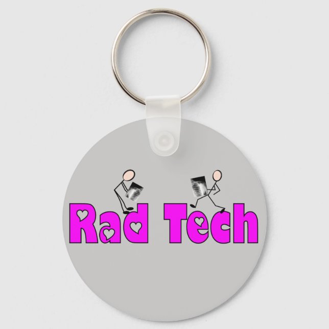 Radiology Technician "Rad Tech" Gifts Keychain (Front)