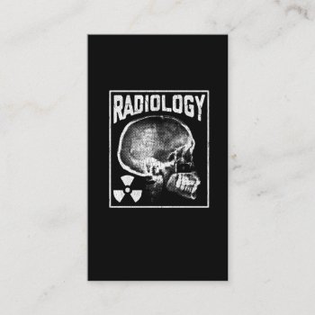 Radiology Technician Skull Xray Technologist Business Card by Designer_Store_Ger at Zazzle