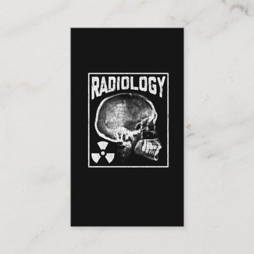 Radiology Technician Skull Xray Technologist Business Card