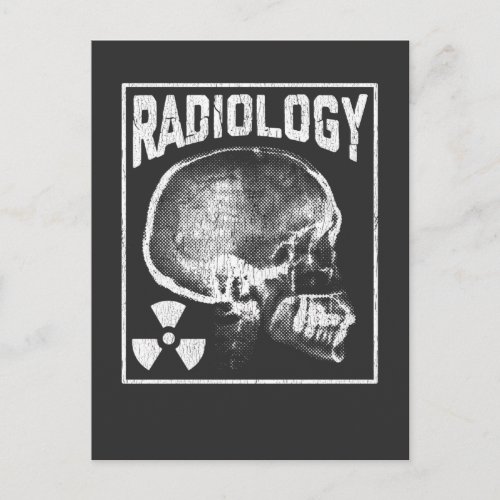 Radiology Technician Skull Xray Technologist Postcard