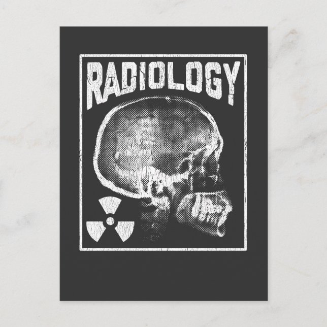 Radiology Technician Skull Xray Technologist Postcard (Front)