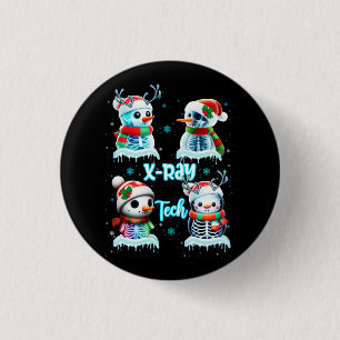 Radiology Technician X Ray Tech Funny Christmas Cu Button