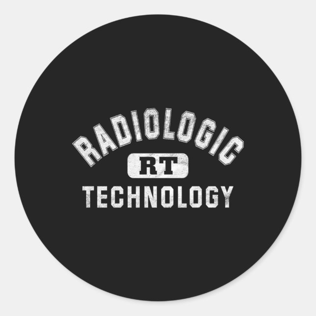 Radiology Technologist Rt Rad Tech Classic Round Sticker (Front)