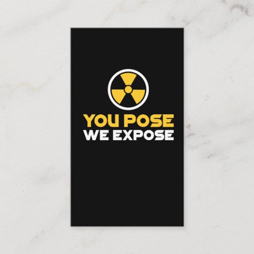 Radiology X_Ray Tech Gift Radioactive nuclear Business Card
