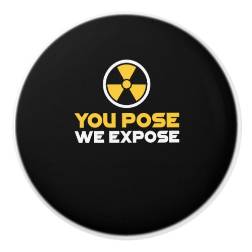 Radiology X_Ray Tech Gift Radioactive nuclear Ceramic Knob