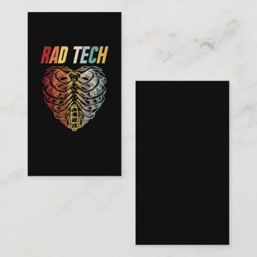 Radiology Xray Retro Skeleton Radiologist Business Card | Zazzle