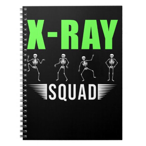 Radiology Xray Skeletons Funny Radiologist Squad Notebook