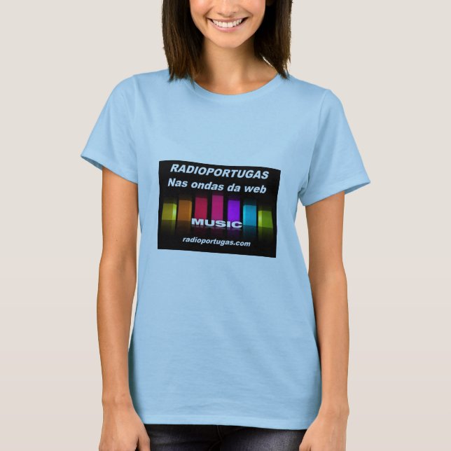 Radioportugas, in the waves of the web, feminine T-Shirt (Front)