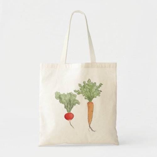 Radish and Carrot Tote Bag