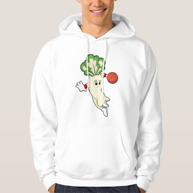 Radish at Basketball Sports Hoodie (Front)