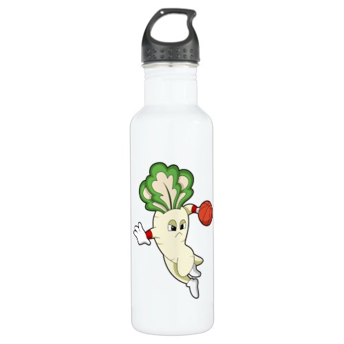 Radish at Basketball Sports Stainless Steel Water Bottle