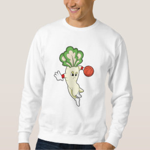 Radish at Basketball Sports Sweatshirt