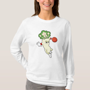 Radish at Basketball Sports T-Shirt
